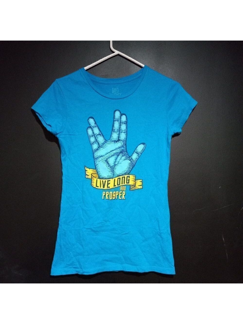 Star Trek Live Long Hand Ladies T-Shirt